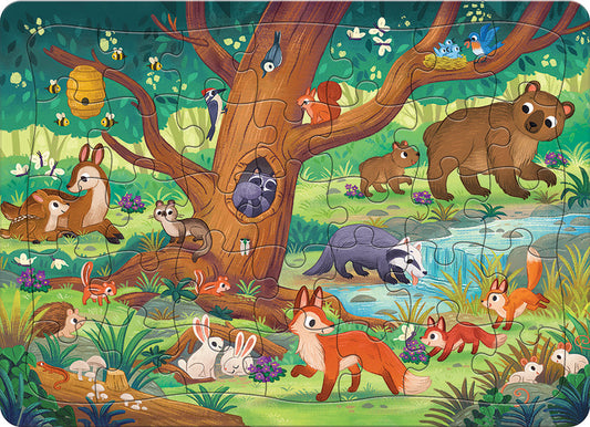35 Piece Tray Puzzle - Forest Scene