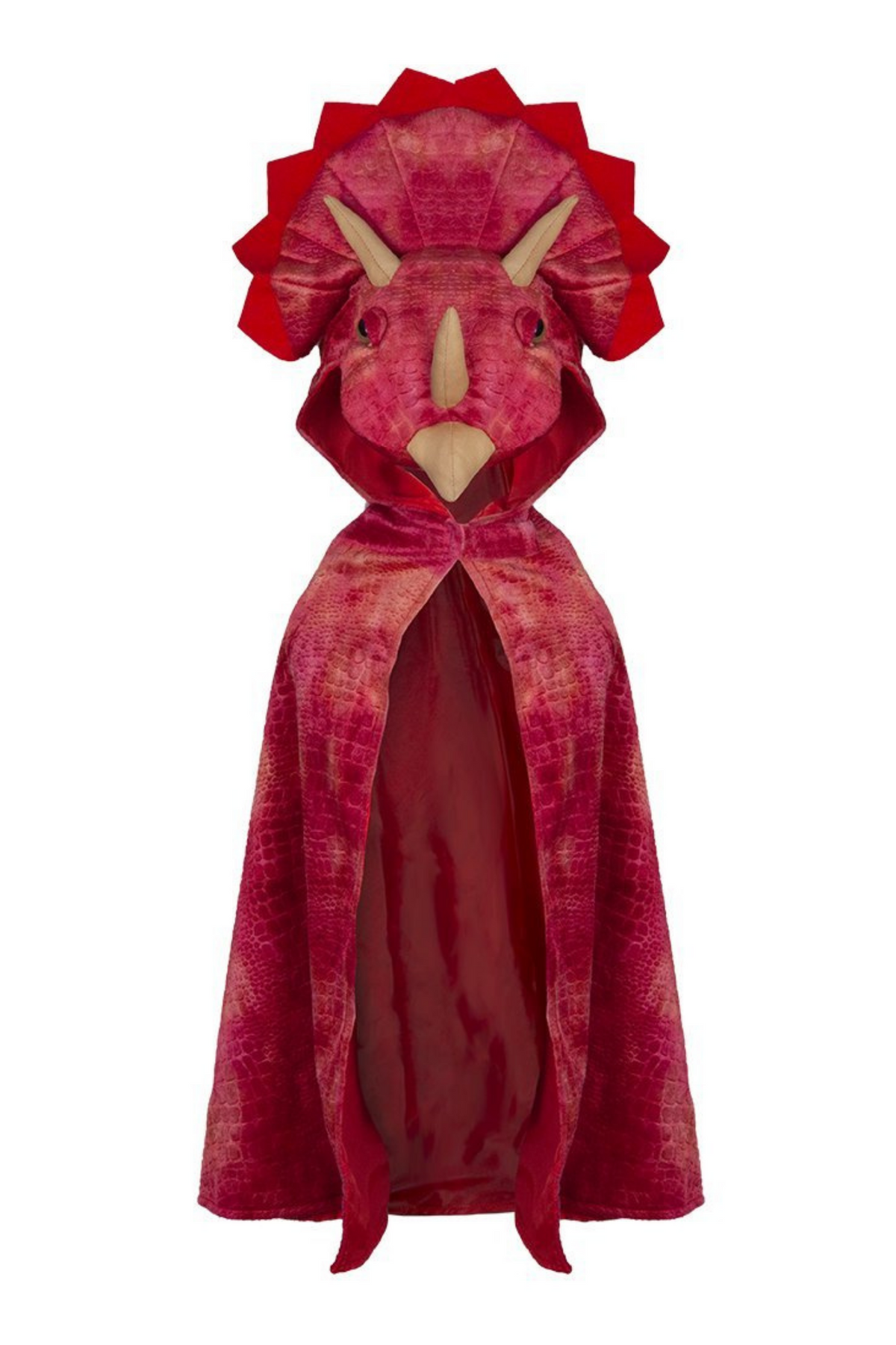 Size 4-5 - Triceratops Hooded Cape - 56775 - Great Pretenders