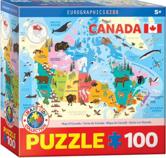 100 piece - Map of Canada