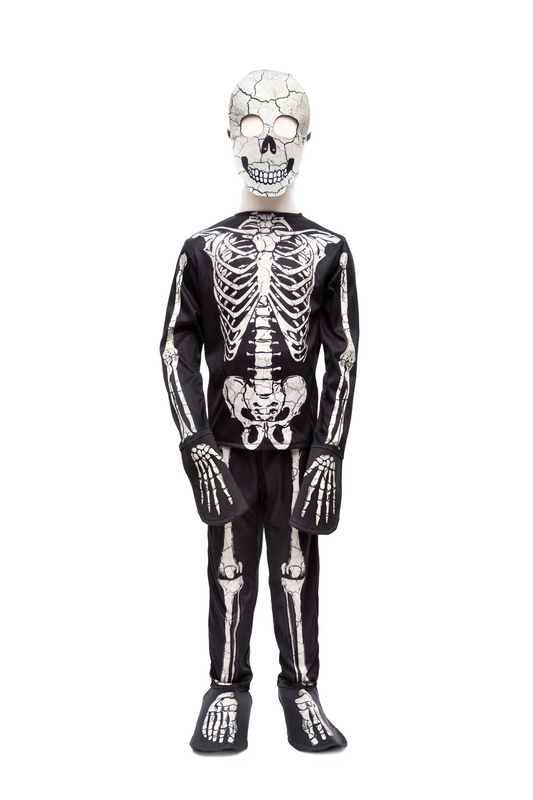 Size 5-6 - Glow-in-the-Dark Skeleton Shirt, Pants, and Mask - 65895 - Great Pretenders