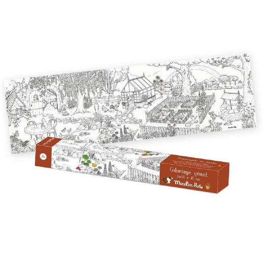 Colouring Poster - Promenade Au Jardin/A Walk In The Garden - Moulin Roty