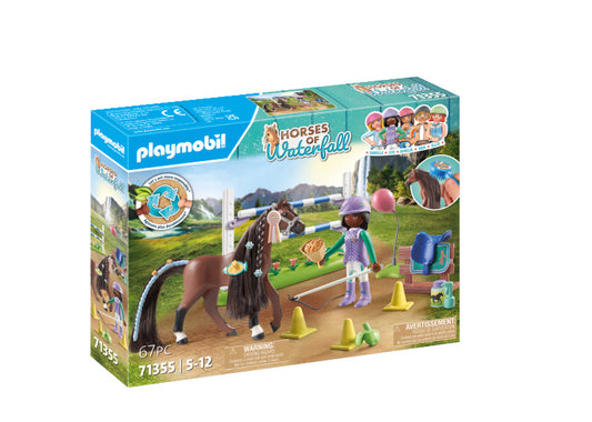 Horses Of Waterfall - Jumping Arena With Zoe & Blaze - 71355 - Playmobil
