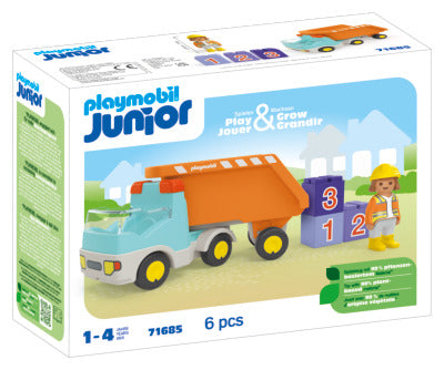 Jr: Dump Truck - 71685 - Playmobil
