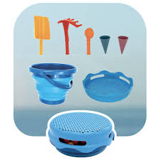 7-In-1 Sand Toy Set - Blue - Playwell
