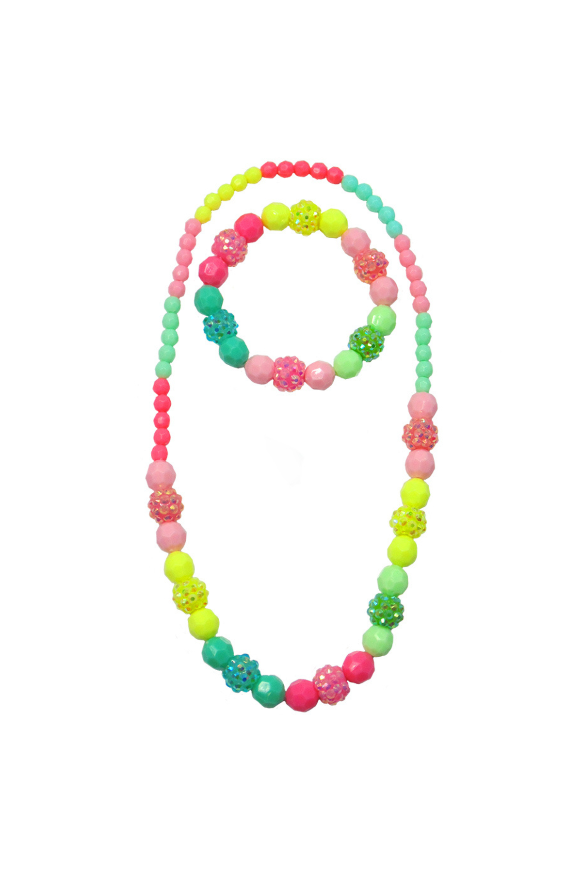 Necklace & Bracelet Set - Vividly Vibrant - 86065 - Great Pretenders
