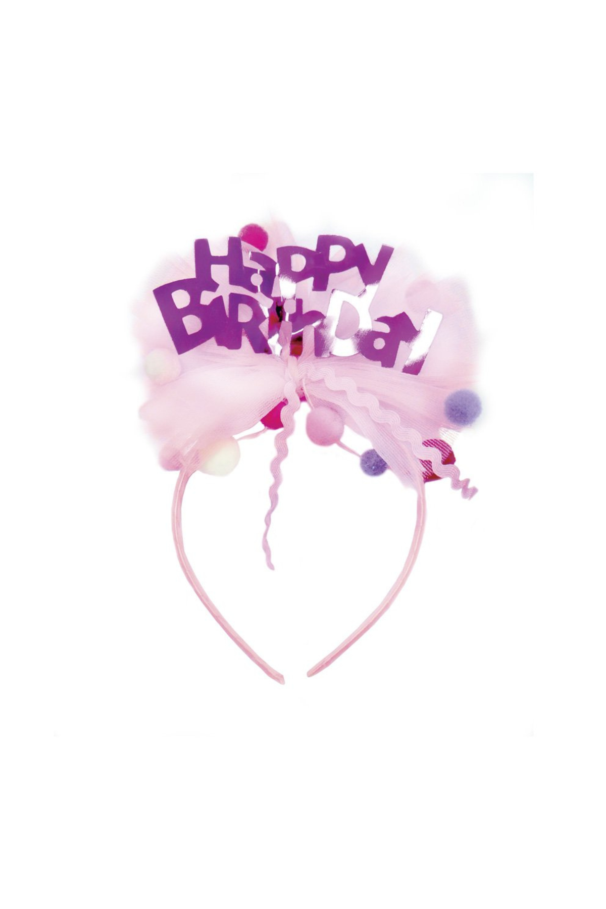 Headband - Happy Birthday Pink Bow - 89030 - Great Pretenders