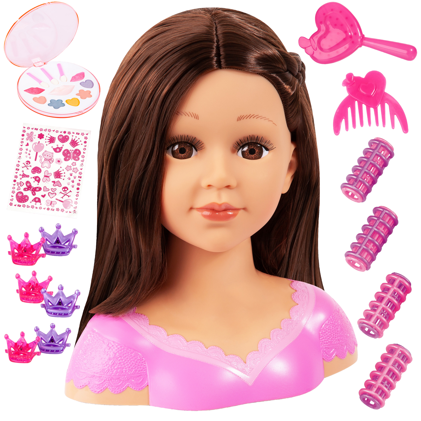 Charlene Super Model - Styling Head Brunette