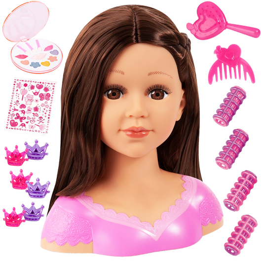 Charlene Super Model - Styling Head Brunette