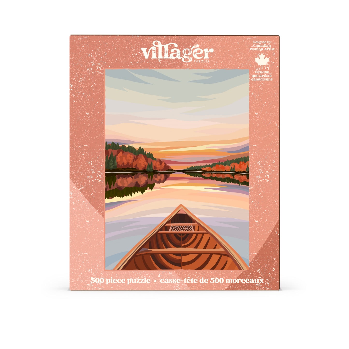 500 piece - Canoeing at Dawn - Villager Puzzles