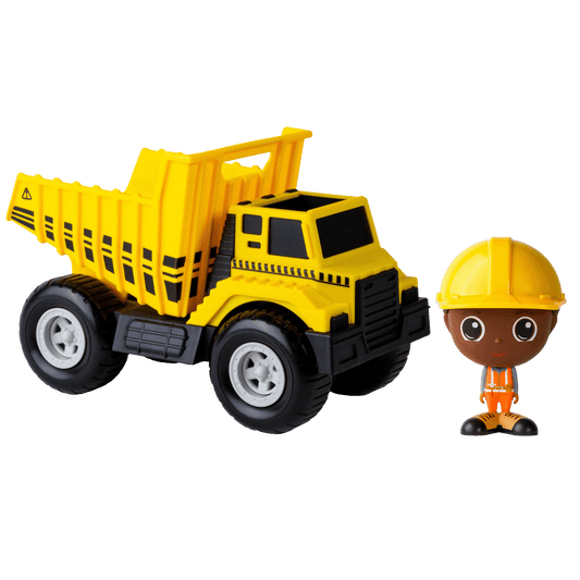 Dump Truck & Figure Billy (Eyes: Brown - Hair: Brown) - dark skin -  flek