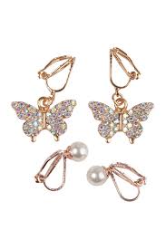 Earrings - Clip On - Boutique Butterfly - 90603 - Great Pretenders