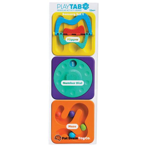 Playtab: Set 1 - Flipper, Number Dial, Maze - Fat Brain Toys