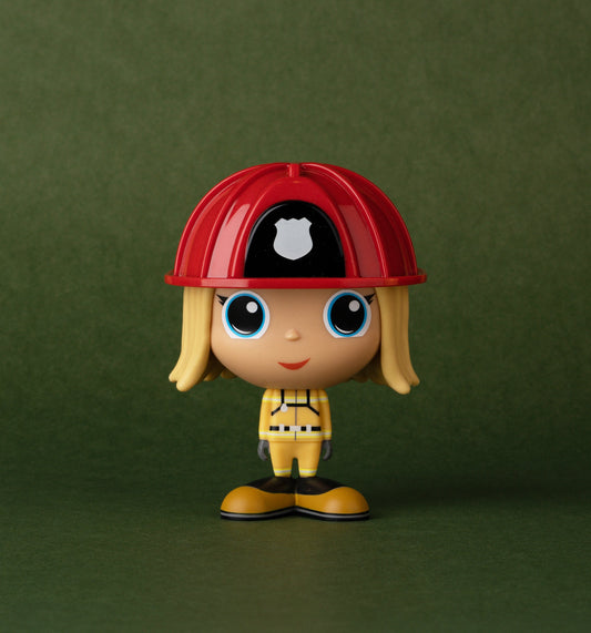Figure - Fire Fighter - Azra (Eyes: Blue - Hair: Blond Long) - flek