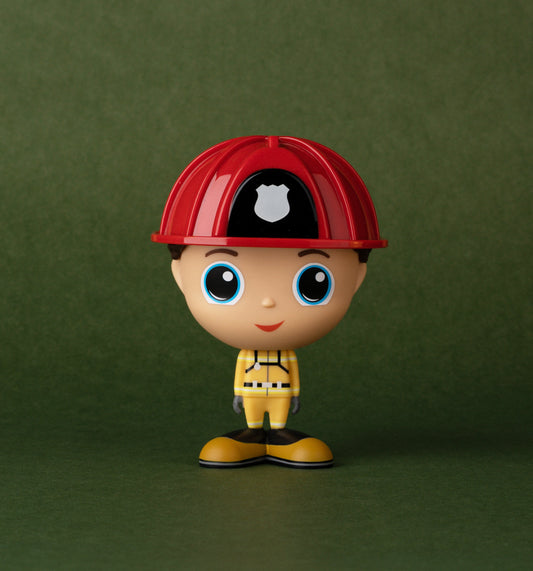 Figure - Fire Fighter - Sam (Eyes: Blue - Hair: Brown) - flek