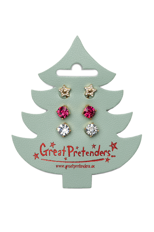 Earrings - Clip On - Holiday Set (3 Pairs) - 87520 - Great Pretenders