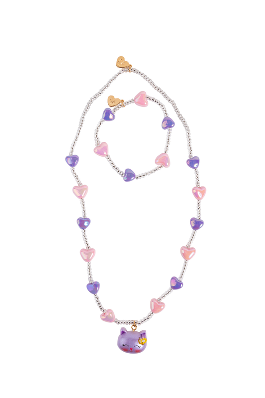 Necklace & Bracelet Set - Lovely Kitty - 86184 - Great Pretenders