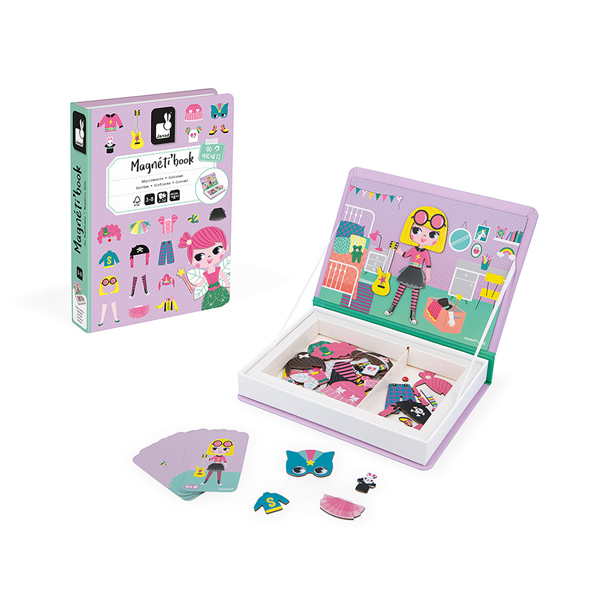 Magnetibook - Girl Costumes - Janod