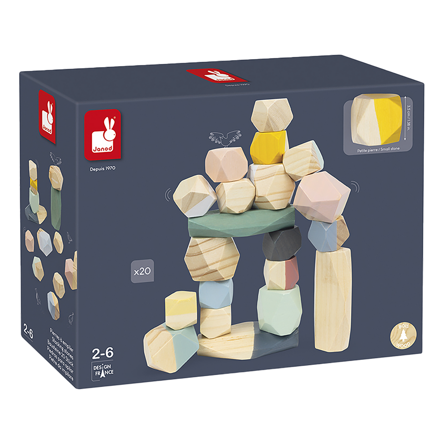 Sweet Cocoon Stacking Stones - Janod