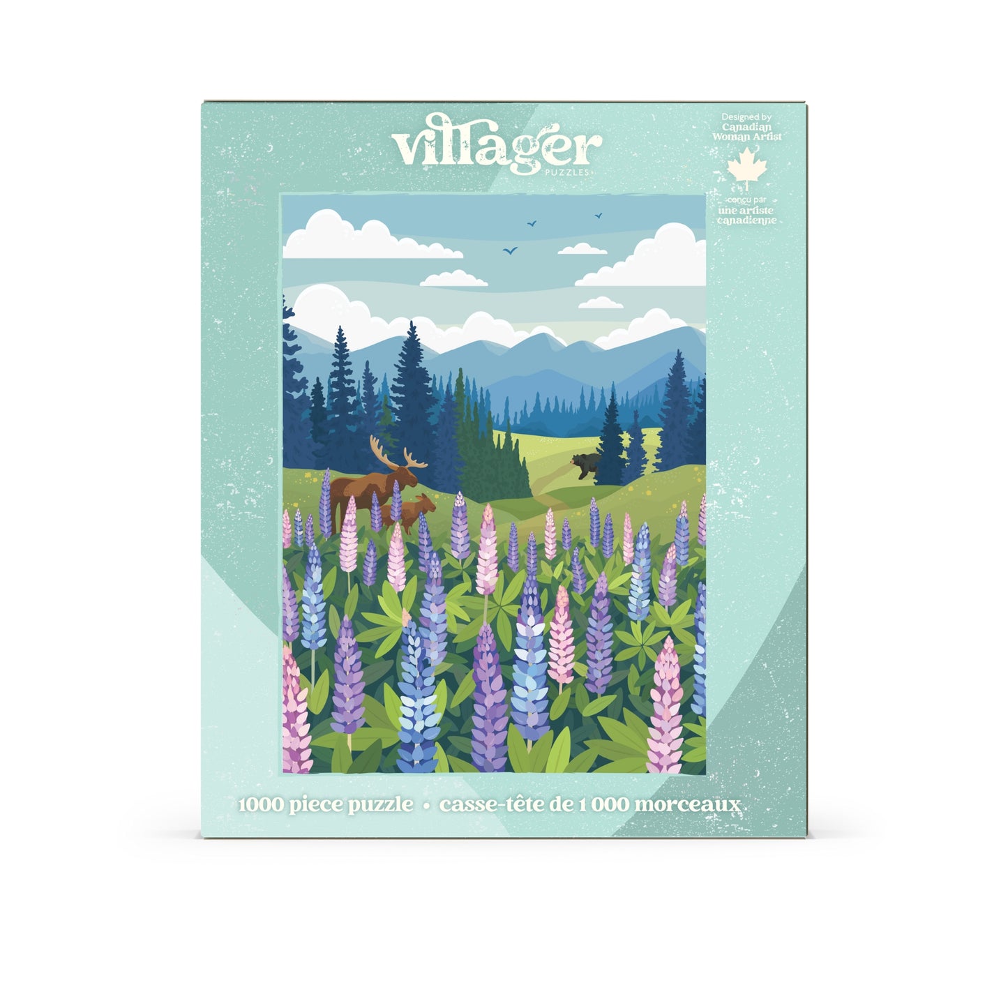 1000 piece - Lupines Meadow - Villagers Puzzles