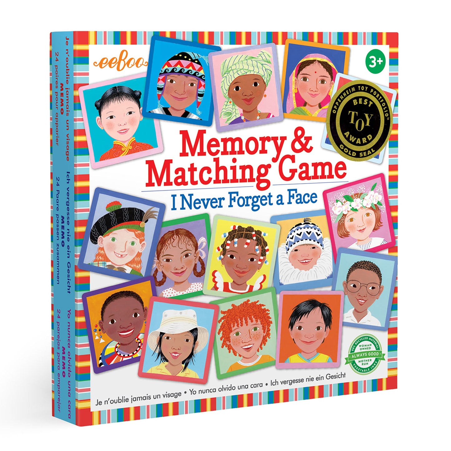 Memory & Matching Game - I Never Forget A Face - Eeboo