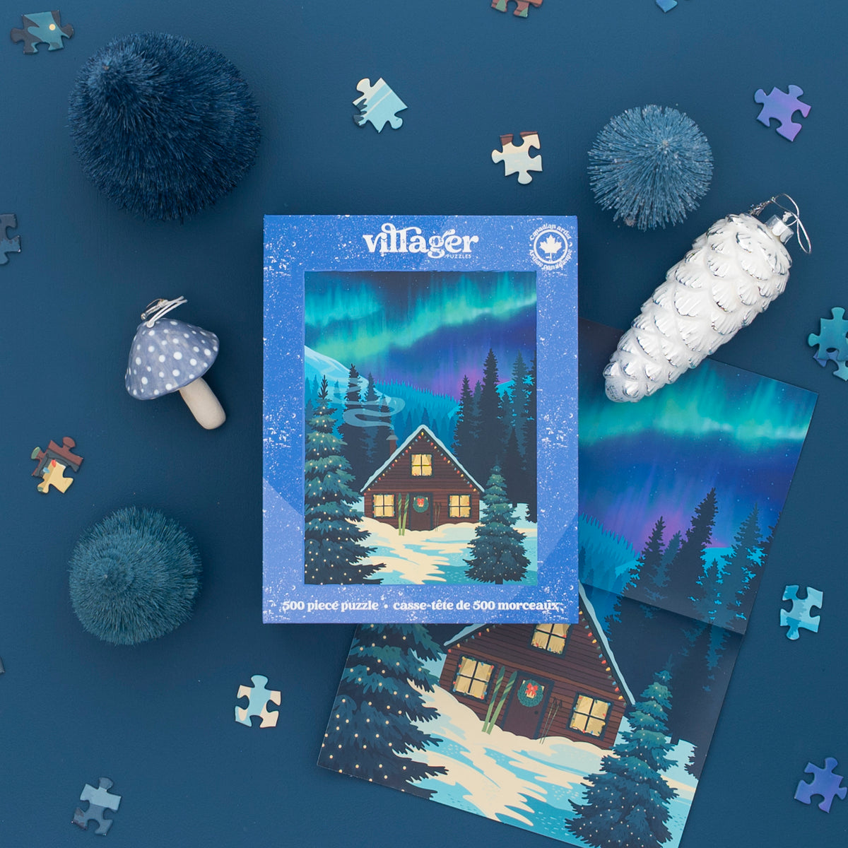 500 Piece - Northern Cabin - Villager Puzzles