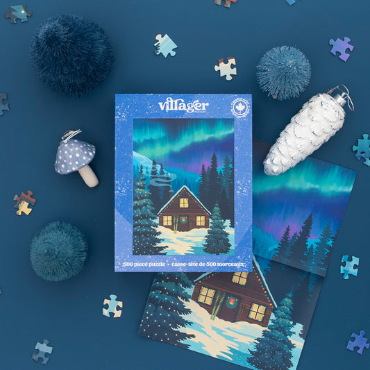 500 Piece - Northern Cabin - Villager Puzzles