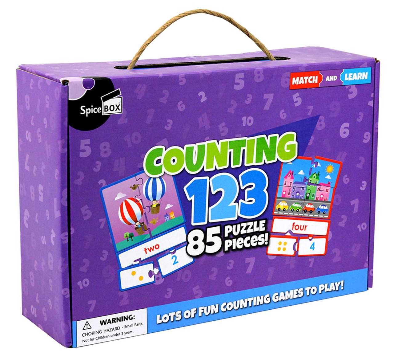 85 Piece - Match and Learn - Counting 123 - SpiceBox