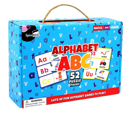 52 Piece - Match and Learn - Alphabet ABC - SpiceBox