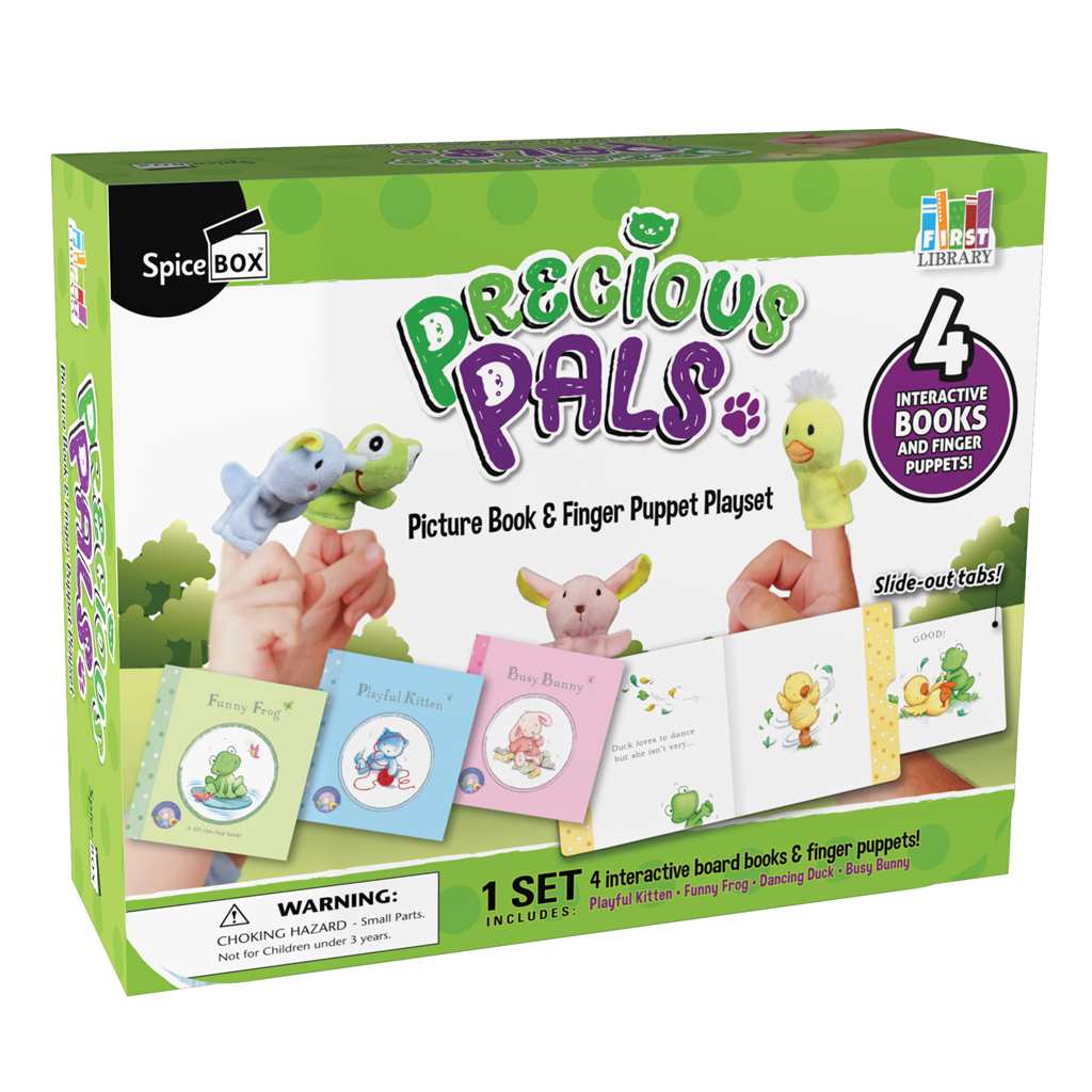 Picture Book & Finger Puppet Playset - SpiceBox