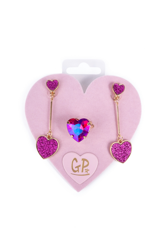 Earrings & Ring Set - Clip-On - My Favourite - 87523 - Great Pretenders