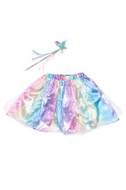 Size 4-6 - Enchanted Unicorn Skirt & Wand - Great Pretenders