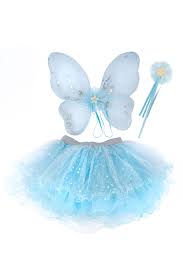 Size 4-6 - Iridescent Celestial Fairy Wings, Tutu, & Wand - 41405 - Great Pretenders