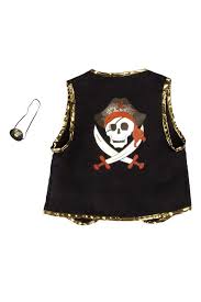 Size 4-7 - Pirate Vest With Eye Patch - 66495 - Great Pretenders