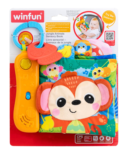 Sensory Book - Jungle Animals - Winfun
