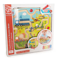 Wooden Construction And Number Magnetic Maze - Hape