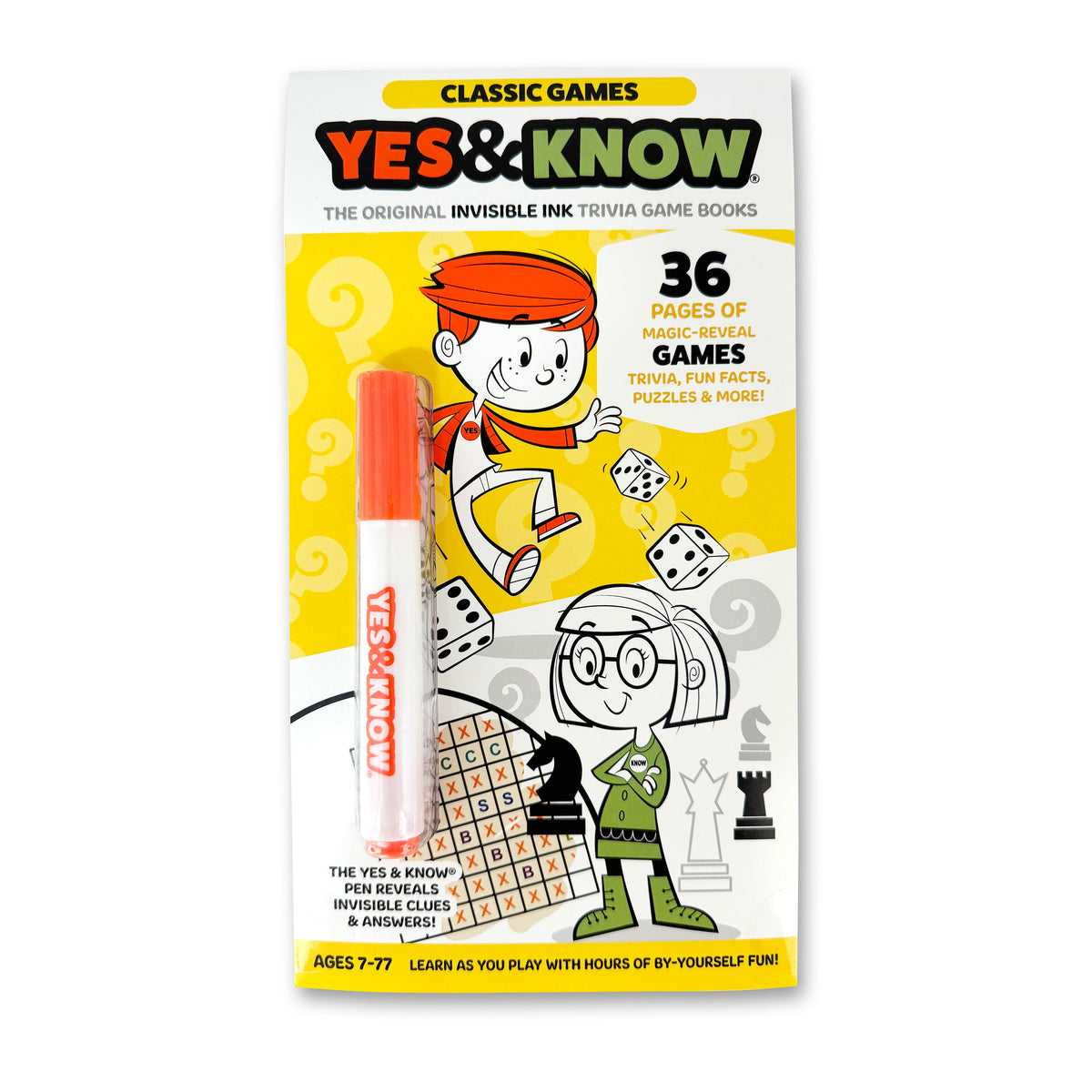 Yes & Know - Invisible Ink Trivia Game