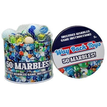 Marbles - 50 in tin