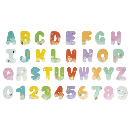 Bath Time Letters And Numbers - Janod