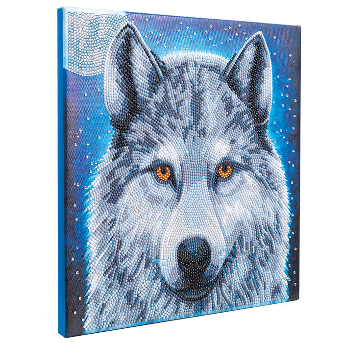 Diamond Art - Framed - Moonlight Wolf - Craft Buddy