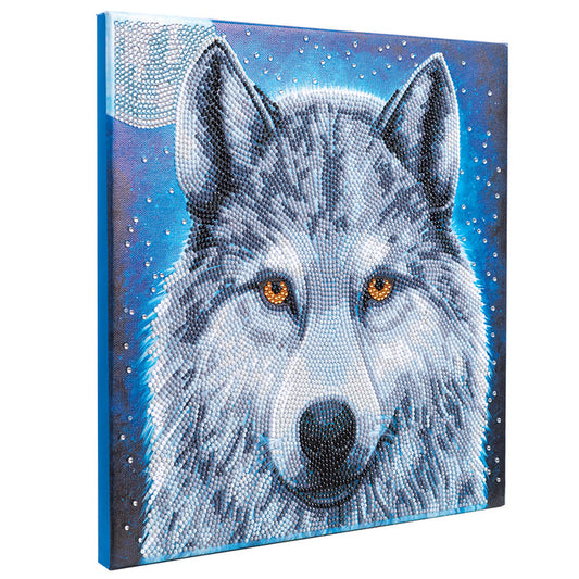 Diamond Art - Framed - Moonlight Wolf - Craft Buddy