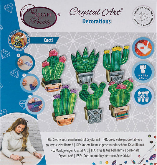 Crystal Art Decorations - Cacti