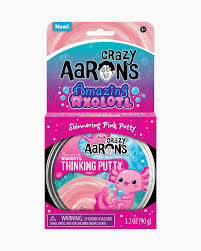 Thinking Putty - Amazing Axolotl Shimmering Pink Putty - Crazy Aaron's