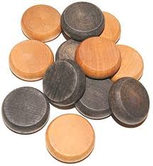 Wooden Crokinole/ Checkers/ Backgammon (30 Pieces) - Kroeger