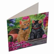 Crystal Art - Card Kit - Cat Friends