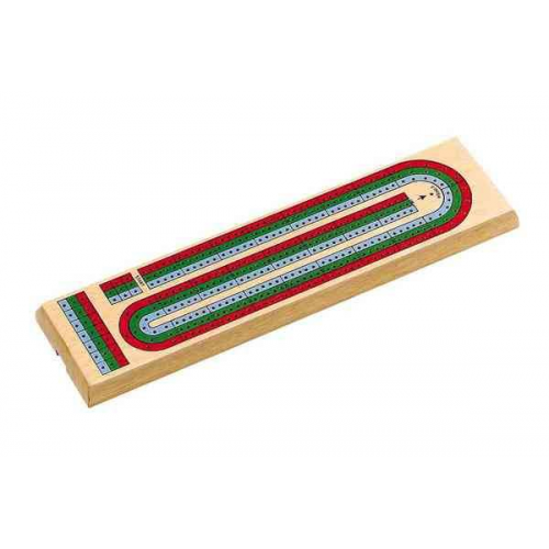 Cribbage Board - 3 colour track - Famous Toys