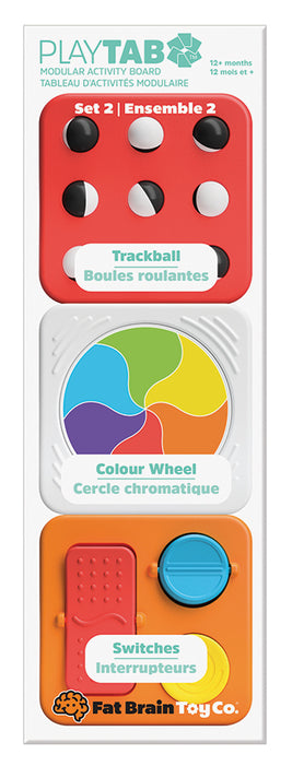 Playtab: Set 2 - Trackball, Colour Wheel, Switches - Fat Brain Toys