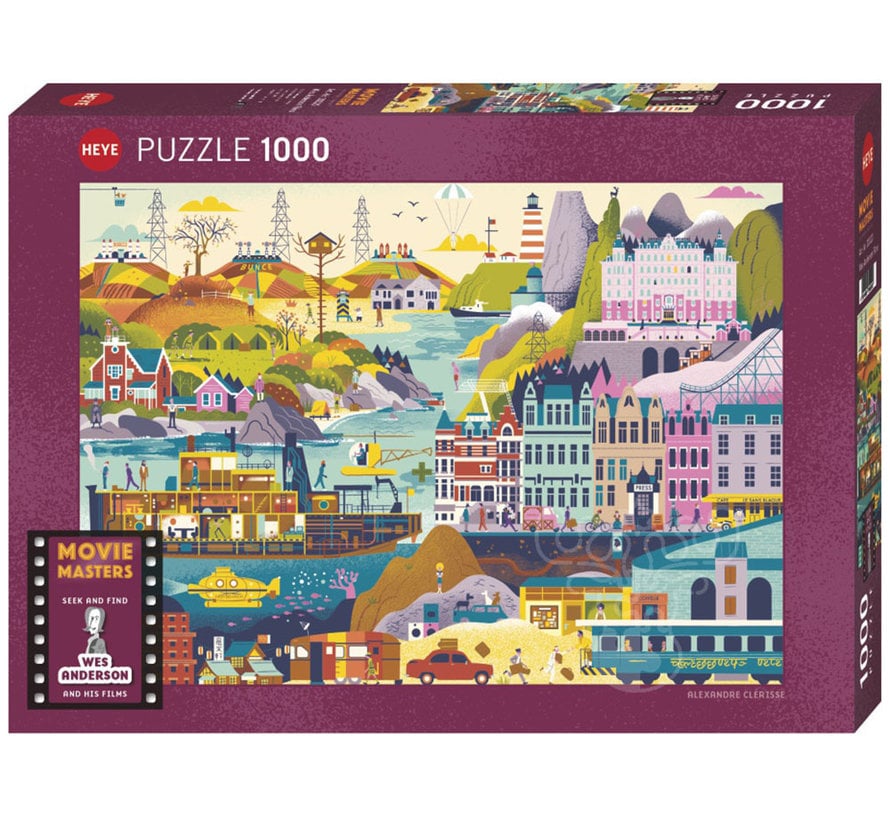 1000 Piece - Movie Masters - Wes Anderson Films