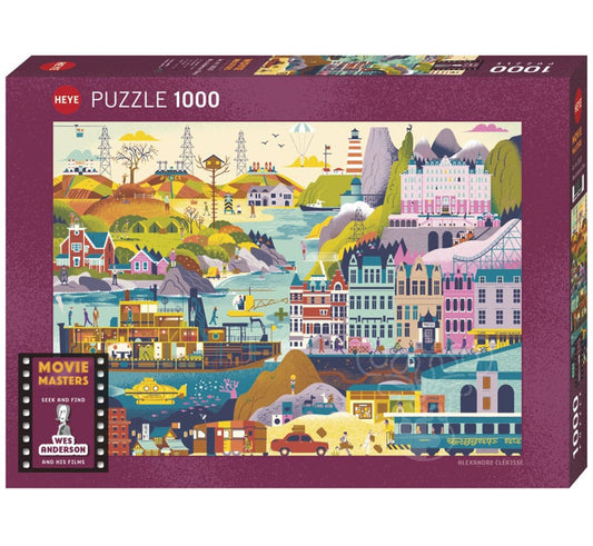 1000 Piece - Movie Masters - Wes Anderson Films