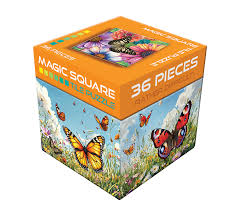 36 Piece - Magic Square Puzzle - Butterflies