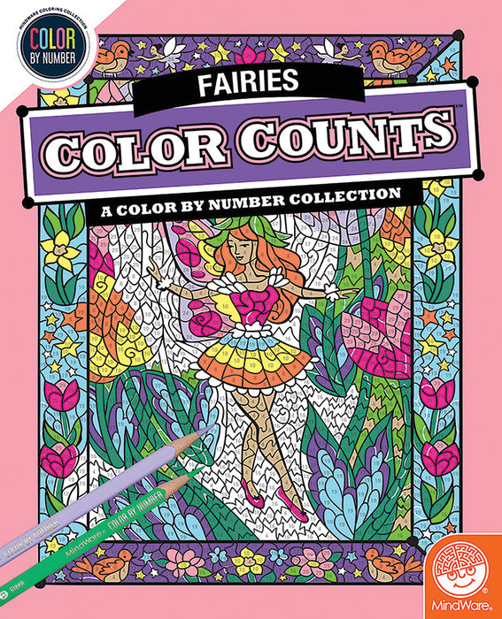 Colour by Number - Fairies